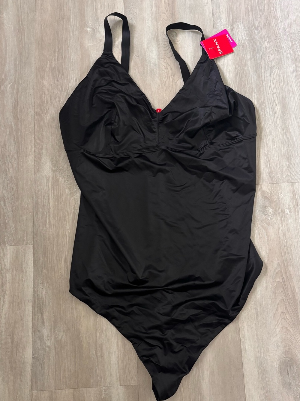 SPANX Black Thong Bodysuit Shapewear  NWT 3X